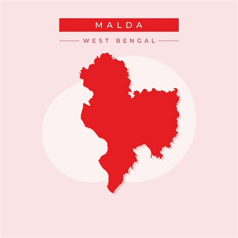 Premium Vector | Vector map of Malda illustration