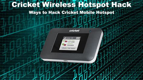 Cricket Wireless Hotspot Hack (Ways to Hack Cricket Mobile Hotspot ...