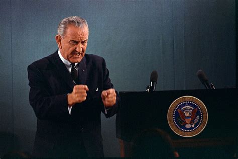 LBJ Giving Press Conference On The Vietnam War - 1967 Photograph by War ...