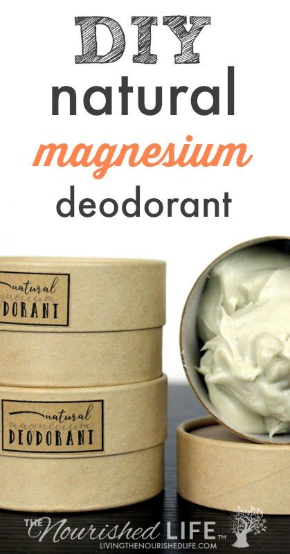 Natural Creamy Magnesium Deodorant Recipe | The Nourished Life