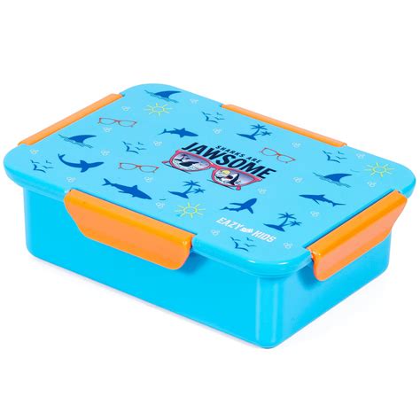 Buy - Eazy Kids Jawsome Shark 1 / 2 / 3/ 4 Compartment Convertible Bento Lunch Box - Pink On V ...