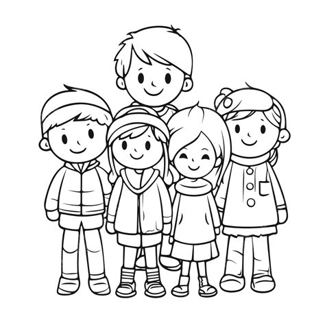 Children Coloring Page Black And White Printable Outline Sketch Drawing Vector, Wing Drawing ...