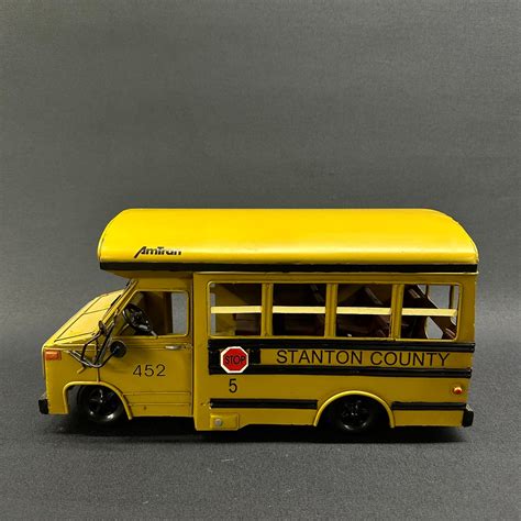 Yellow School Bus I Decorative Metal Car I American School Bus I Gifts ...