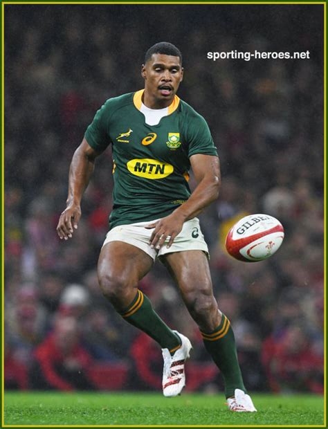 Damian WILLEMSE - International Rugby Caps. - South Africa