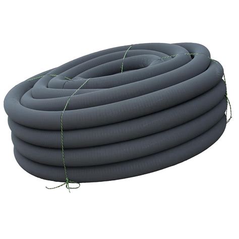 Advanced Drainage Systems 3 in. x 100 ft. Singlewall Perforated Drain Pipe with Filter Sock ...