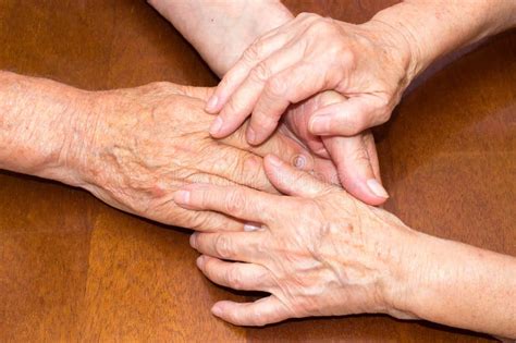 Old People Holding Hands. Closeup. Stock Photo - Image of detail, couple: 122188212