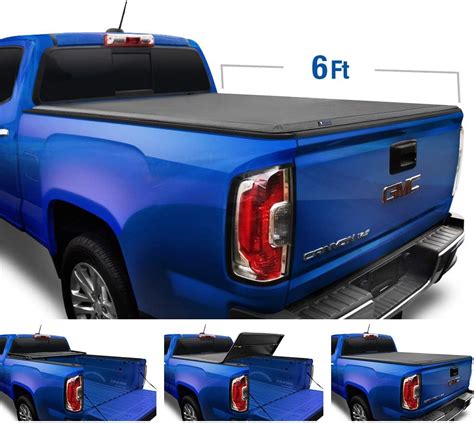 Tyger Auto T3 Tri-Fold Truck Bed Tonneau Cover TG-BC3C1002 works with 2004-2012 Chevy Colorado ...