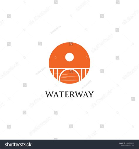 Waterway Logo Design Vector Template Stock Vector (Royalty Free ...