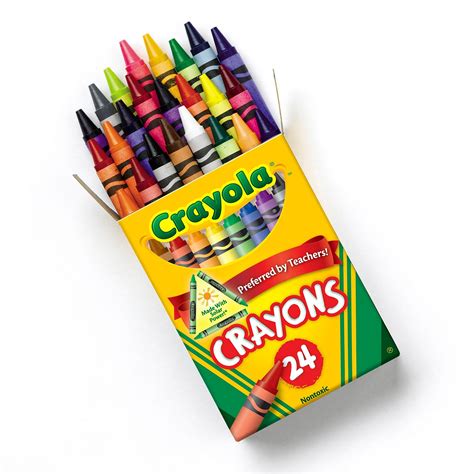 Colorful Crayola Crayons in the package free image download