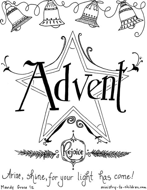 Free Christian Coloring Book for the Advent Season