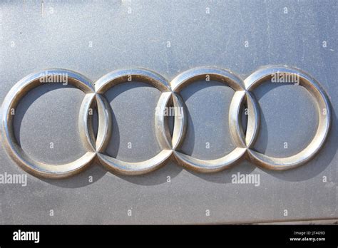 Audi car badge Stock Photo - Alamy