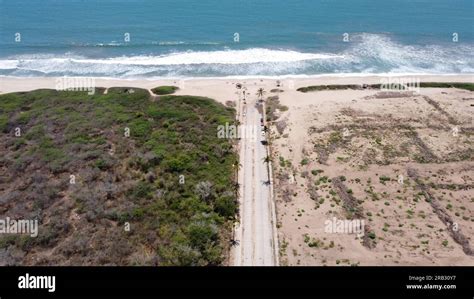 PHOTOGRAPHY WITH DRONE ON THE BEACH OF SINALOA MEXICO Stock Photo - Alamy