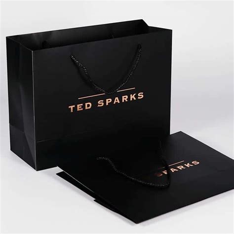 210g Black Cardboard Shopping Luxury Paper Bag with Customized Logo for Packaging – Cxgiae