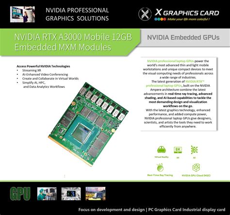 MXM Module RTX A3000 12GB Professional GPU Powerful Visual - X-VSION ...