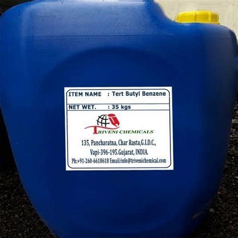 Blue Liquid Tert Butyl Benzene, Packaging Type: Drum at best price in Vapi