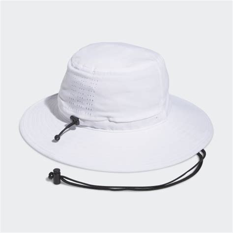 adidas Wide-Brim Golf Hat - White from adidas UK