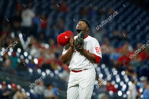 Philadelphia Phillies Hector Neris Action During Editorial Stock Photo ...