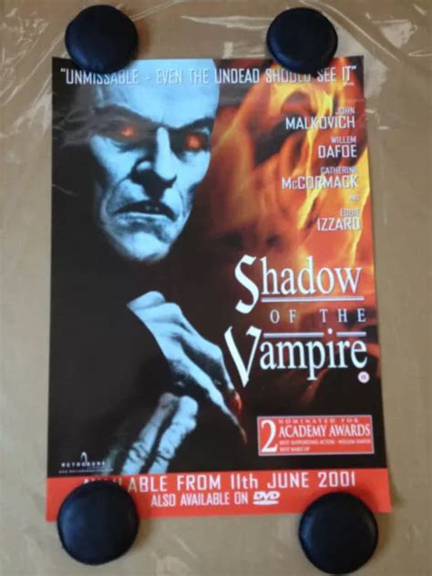 SHADOW OF THE VAMPIRE ORIGINAL POSTER Video Shop DVD VHS 59.3 x 42cm £10.00 - PicClick UK