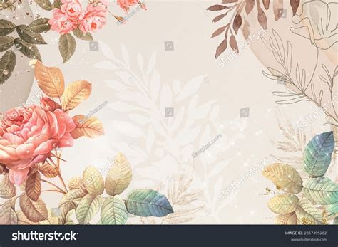 Ilustrasi Stok Aesthetic Flower Wallpaper Background Beautiful Remix ...