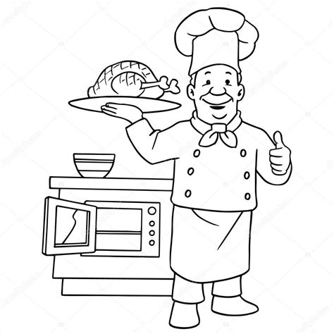 Chef cartoon illustration isolated on white — Stock Vector © Foxynguyen ...