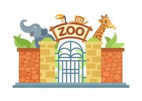 Zoo Entrance Background