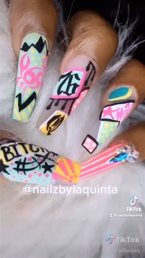 Tik Tok • Tendencias De TikTok 2021 | Nails, Nail art, Beauty