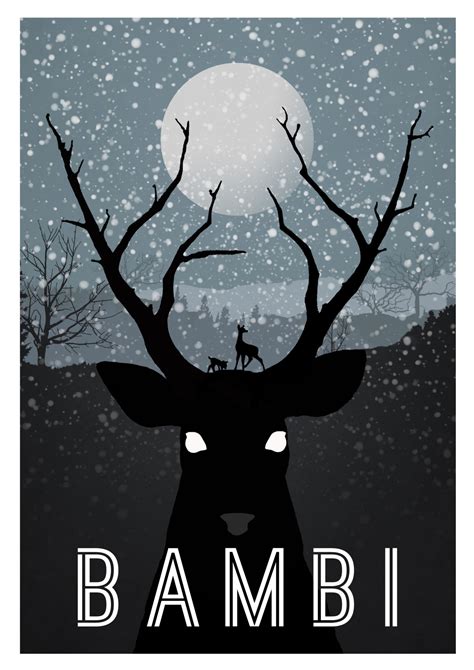 Disney Movie Minimalist Poster: Bambi - Disney Fan Art (31391524) - Fanpop