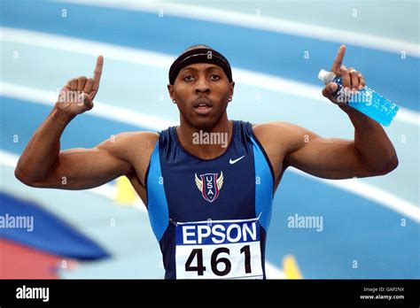 USA's Tyree Washington celebrates after the Men's 400m Final Stock ...