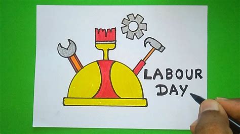 How to draw World Labour Day Drawing | International Workers Day Poster - YouTube