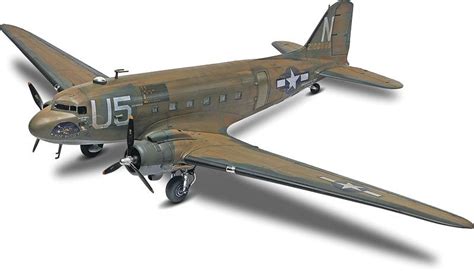 Revell / Monogram C-47 Skytrain Plastic Model Kit. 1/48 scale kit of the "Gooney Bird" features ...