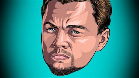 LEONARDO DICAPRIO Speed Digital Art (Adobe Illustrator) - YouTube