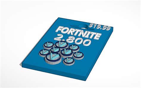 3D design Copy of 19 dollar fortnite card - Tinkercad