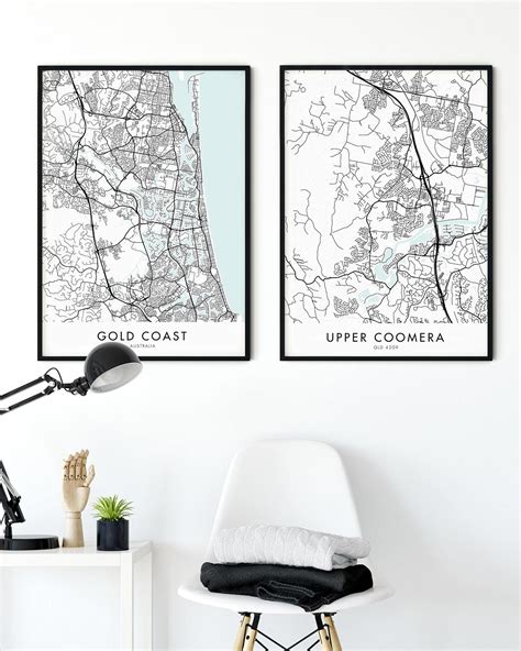 Gold Coast – Upper Coomera Map Print - Chelsea Chelsea