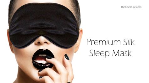 Silk Sleep Mask for Women | The Finest Life