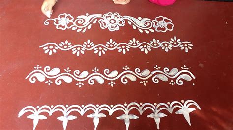 Door Alpana Design Image Easy door alpana morning door alpana beautiful unique kolam rangoli ...