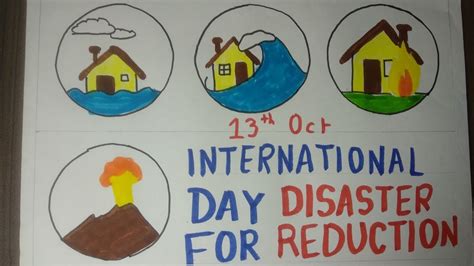 International Day For Disaster Reduction Poster | Drawing & Painting On Disaster Reduction - YouTube