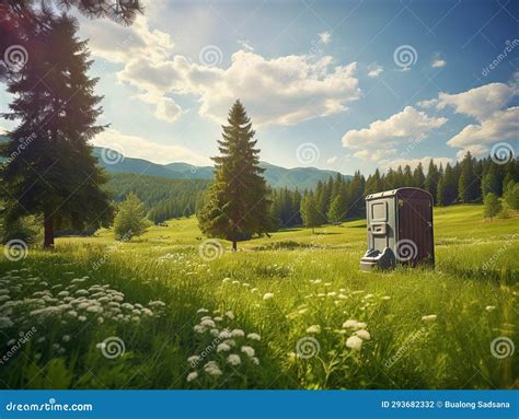 Porta Potty stock illustration. Illustration of outdoors - 293682332