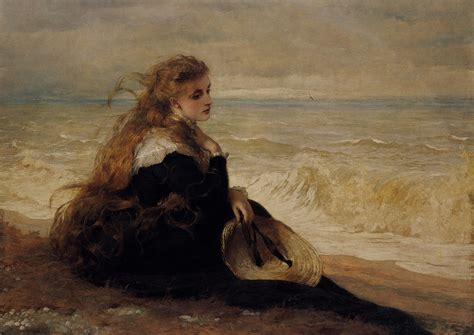 BEAUTIFUL PAINTINGS: George Elgar HICKS On the Seashore 1879