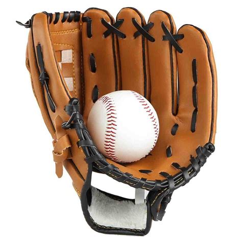 Baseball Training Practice Gloves Left Hand PVC Artificial Leather 10.5 ...