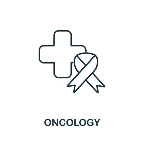 Oncology icon from medical collection. Simple line element Oncology symbol for templates, web ...