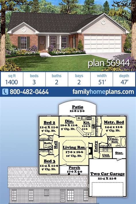 1400 Sq Ft Ranch Style Floor Plans - floorplans.click