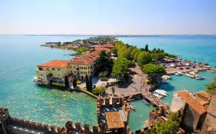 Sirmione, Lombardei, Italien, Gardasee, Insel, Haus, Bäume, Panorama 1920x1200 HD ...