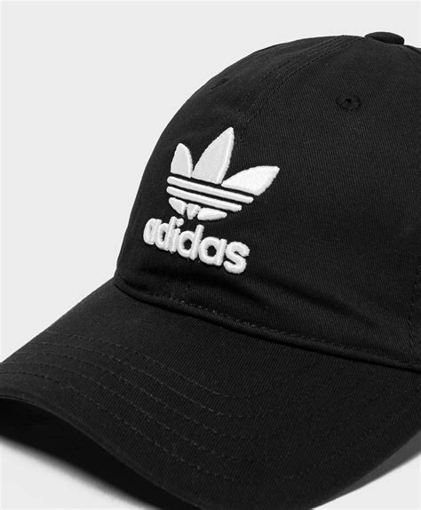 adidas Originals Synthetic Trefoil Classic Cap in Black for Men - Lyst