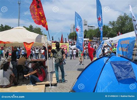 Taksim Protests for Democracy Editorial Stock Image - Image of prime, flag: 31498634