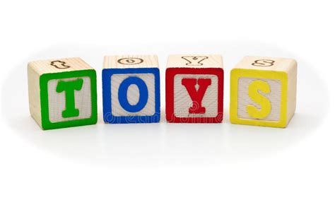 Children's Wood Blocks Spelling The Word Toys Over Stock Image - Image of square, objects: 5209695