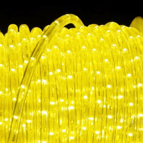 1/2" Yellow LED Rope Lights (Adhesive Connections) – Christmas Light Source