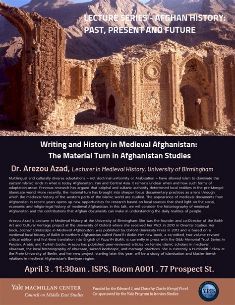 Afghan History Series: Writing and History in Medieval Afghanistan: The Material Turn in ...