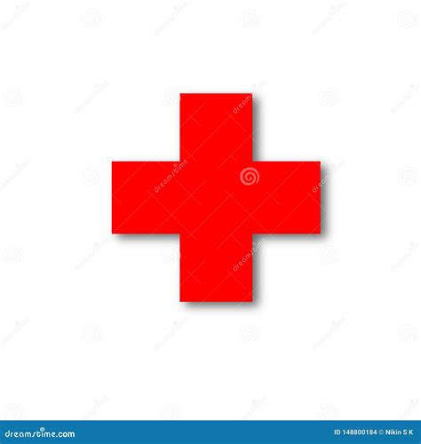 A First Aid Icon Placed on White Background Editorial Stock Image - Illustration of icon ...