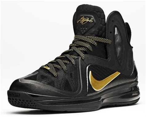 Nike LeBron 9 Elite 'Away' - Black - Gold - SneakerNews.com