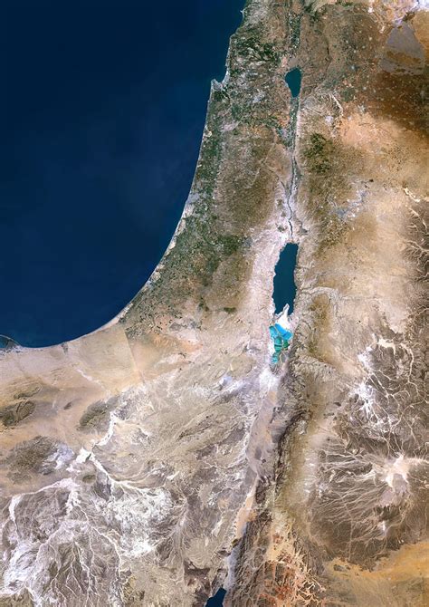 Israel, Satellite Image Photograph by Planetobserver